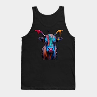 Psychedelic Highland calf Tank Top